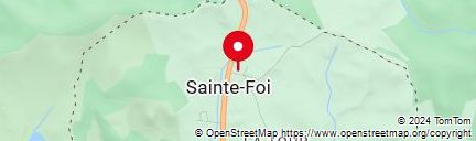 Map of sainte-foi ariege